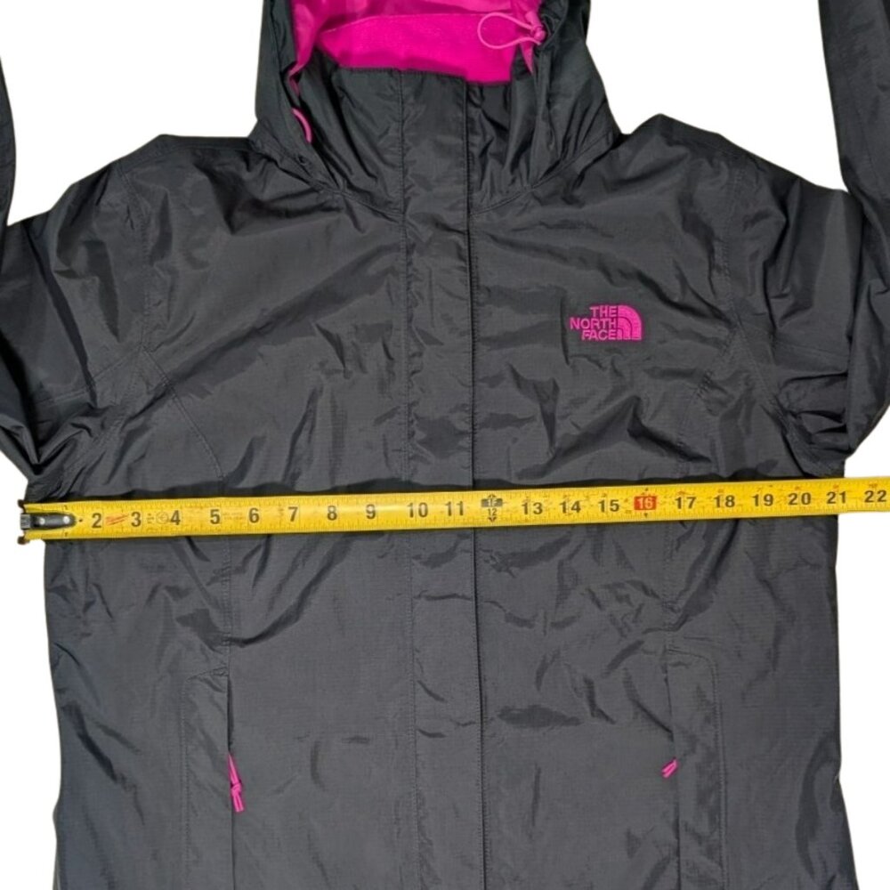 The North Face Resolve Jacket Women's Large Black Pink HyVent Waterproof - Picture 9 of 14